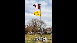 Flag Raising Day in Ellendale MN [upl. by Htebazileharas321]