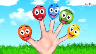 Learn Colors with Balloon Finger Family  Fun Educational Video for Kids PamPam Family Kids Songs [upl. by Chard]