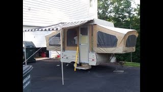 Coleman Columbia Pop Up Camper Renovation Project It Begins [upl. by Odele935]