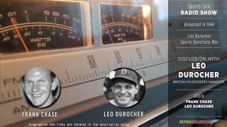 1946 • Baseball Clip • Leo Durocher discusses World Series Radio Broadcast [upl. by Tam]