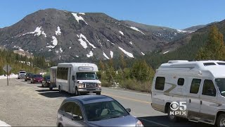 Tioga Pass Road Into Yosemite Opens After Record Winter Snowfall [upl. by Adyam]