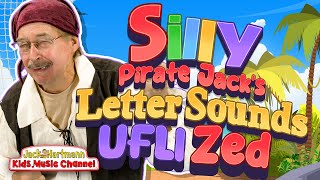 Silly Pirate Jacks Letter Sound Song  UFLI Zed Version  Jack Hartmann [upl. by Yddur150]