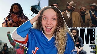 J Cole  amari OFFICIAL MUSIC VIDEO Reaction [upl. by Ttelracs]