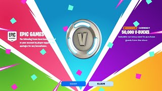 2000 Vbucks pour tout les joueurs  Erreur de Fortnite [upl. by Nitsoj]