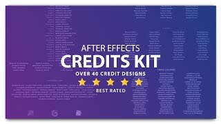 Film Credits Kit for After Effects [upl. by Ruhtracm410]