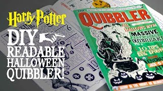 Fully Readable Quibbler Issue 2  Halloween Edition  Harry Potter DIY [upl. by Skill]