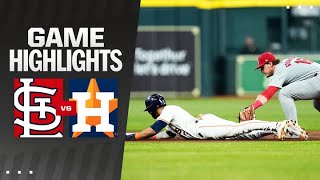 Cardinals vs Astros Game Highlights 6524  MLB Highlights [upl. by Arnaldo]