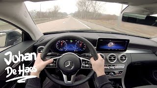 2019 Mercedes CClass Coupé C 200 184 hp POV Test drive [upl. by Maibach]