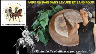 AUTONOMIE ALIMENTAIRE  Comment FAIRE un PAIN sans LEVURE et sans FOUR en moins de 30 minutes [upl. by Nnaillij664]