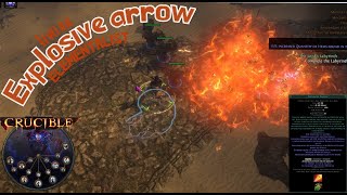 POE Explosive Arrow Totem Elementalist leveling as league start before 321 [upl. by Tammie]