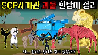 착한 괴물부터 우주급 괴물까지 괴물형 SCP 몰아보기 [upl. by Elamrej]