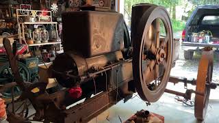 Lauson 8HP Hit amp Miss Engine [upl. by Ahcurb]