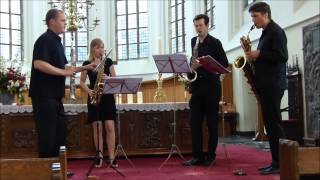 The Hague Saxophone Quartet  Kloosterkerk [upl. by Aciraj399]