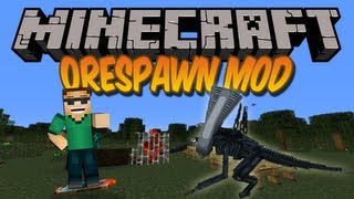 Minecraft Mods  Ore Spawn Mod 152 [upl. by Lilllie74]