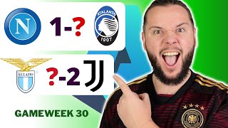 Serie A Gameweek 30 Predictions amp Betting Tips  Napoli vs Atalanta [upl. by Forkey]