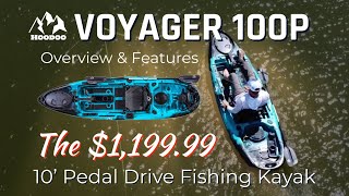 Hoodoo Voyager 100p Feature Overview  10 Pedal Drive Fishing Kayak [upl. by Xena]