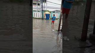 Banjir di depan SD Pisangan  akses jalan mati total banjir banjirbekas pisangan pagihari [upl. by Gawen]