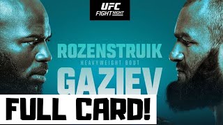 UFC Fight Night Rozenstruik vs Gaziev Predictions amp Full Card Breakdown  UFC Vegas 87 Betting Tips [upl. by Nevag]