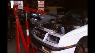 Taking Engine amp Trans out of My 91 LeBaron parts car [upl. by Sabec469]