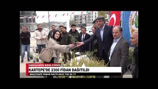 KARTEPEDE 2300 FİDAN DAĞITILDI [upl. by Zat]