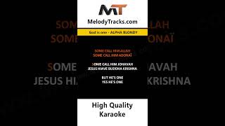 God is one Karaoke ALPHA BLONDY englishkaraoke melodytracks [upl. by Kast14]