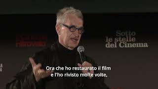 Wim Wenders  Il Cinema Ritrovato 2024 [upl. by Zalea690]