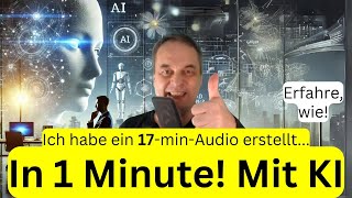 Dieses deutsche 17minAudio habe ich in 1 min erstellt Mit KI Für 0 € Du auch [upl. by Lindner410]