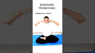 pranayama Bhramari Pranayam 🐝 udgit Pranayam ✅👍 shorts pranayama [upl. by Georgeanne]