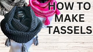 HOW TO add tassels to your crochet projects [upl. by Fransen]