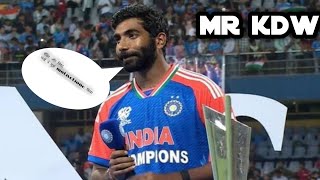 Jasprit Bhumrah speech at Wankhede stadium 🇮🇳🇮🇳🇮🇳🇮🇳after victory parade 2024 [upl. by Aicac]