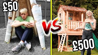 £50 VS £500 FORT BUILDING Budget Challenge [upl. by Sadirah]