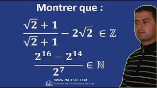 Mathématique serie dexercices sur les ensembles des nombres Exo 1 [upl. by Akinoj]