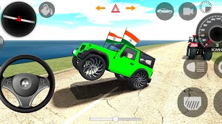 Doller songmadified Mahindra green colars thar 😈😈indian cars simoulator 3d Android gameplay [upl. by Lodmilla]