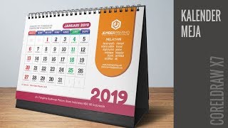 Cara membuat Desain Kalender di Coreldraw [upl. by Greenberg812]