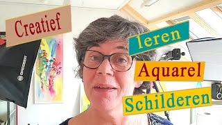 Creatief leren aquarel schilderen [upl. by Asirral]