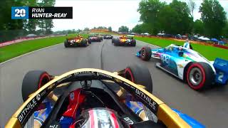 LAP 1 ONBOARDS  HONDA INDY 200 AT MIDOHIO [upl. by Harhay108]