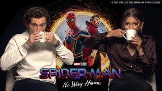 SPOILERS Tom Holland amp Zendaya On Tobey and Andrew and SpiderMan No Way Homes Ending [upl. by Iey]