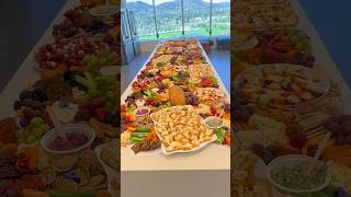 150 person grazing table okanaganlife catering food charcuterie appetizer foodie recipe [upl. by Eceined]