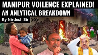 Manipur Violence Explained  An Analytical Breakdown manipur manipurviolence india upsc [upl. by Belanger748]