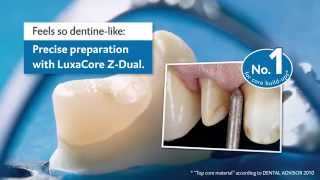 Feels so dentinelike – precise preparation with LuxaCore Z [upl. by Ahsiri]