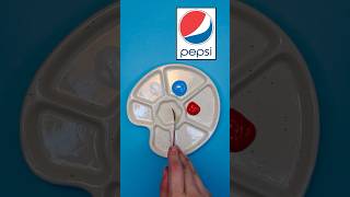 Pepsi logo’s Color mixer… satisfying tiktok colormixing shorts short pepsi creative asmr [upl. by Mitzie]