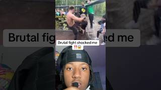 THIS FIGHT WAS A BRUTAL MASSACRE MY REACTION ‼️😱viral reaction ufc mma funny shorts [upl. by Anaela]