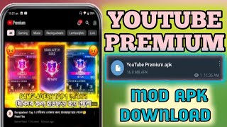 YOUTUBE PREMIUM MOD APK DOWNLOAD 😱 [upl. by Daphne]