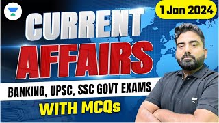 Current Affairs MCQs  1st Jan 2024  Bank Exams  Abhijeet Mishra [upl. by Samara40]