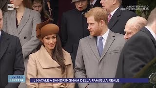 Harry e Meghan Natale a Sandringham  La Vita in Diretta 28122017 [upl. by Lombard]