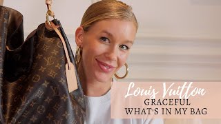 WHATS IN MY BAG LOUIS VUITTON GRACEFUL MM [upl. by Terence801]