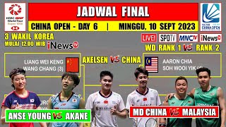 Jadwal Final China Open 2023 Hari Ini Live Inews TV  ANSE YOUNG vs AKANE  Rank 1 vs Rank 2 WD [upl. by Bose]