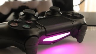 How to CHANGE THE LIGHT BAR COLOR ON YOUR PS4 CONTROLLER EASY 7 COLORS [upl. by Lyrac]