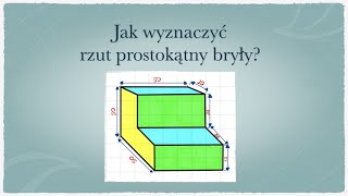 Rzut prostokątny  bryła w kształcie schodka [upl. by Lizzy]