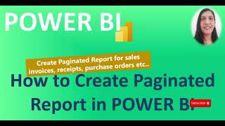 How to create Paginated Report using POWER BI Report Builder [upl. by Weston506]